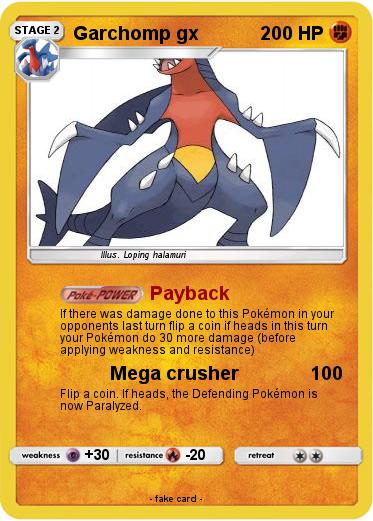 Pokemon Garchomp gx