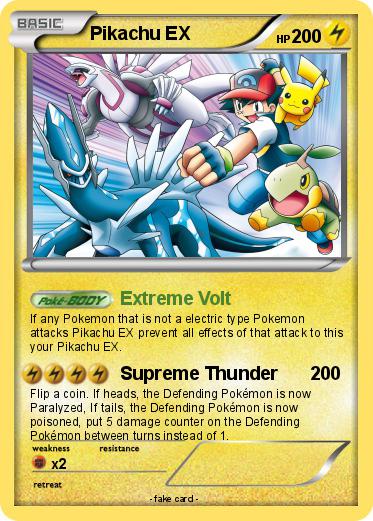 Pokemon Pikachu EX