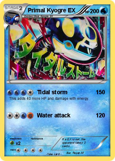 Pokemon Primal Kyogre EX