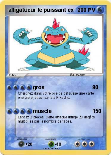 Pokemon alligatueur le puissant ex