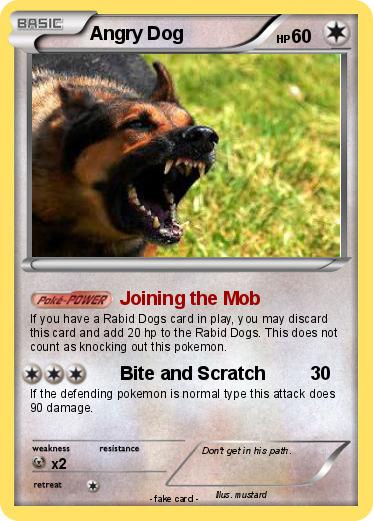 Pokemon Angry Dog