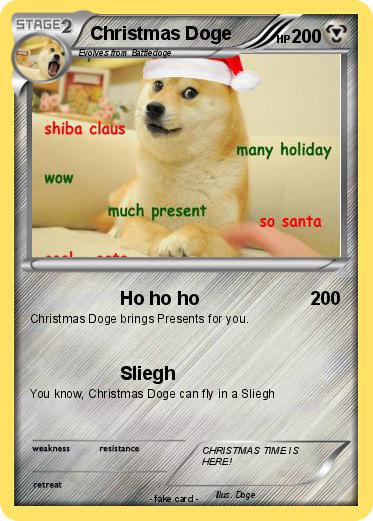 Pokemon Christmas Doge