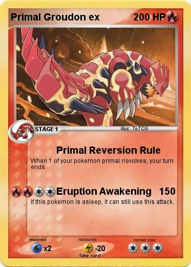 Pokemon Primal Groudon ex