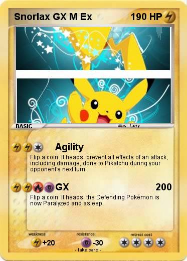 Pokemon Snorlax GX M Ex