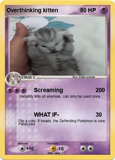 Pokemon Overthinking kitten