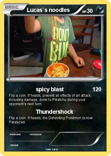 Pokemon Lucas`s noodles