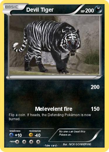 Pokemon Devil Tiger