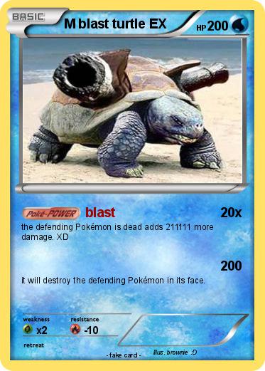 Pokemon M blast turtle EX