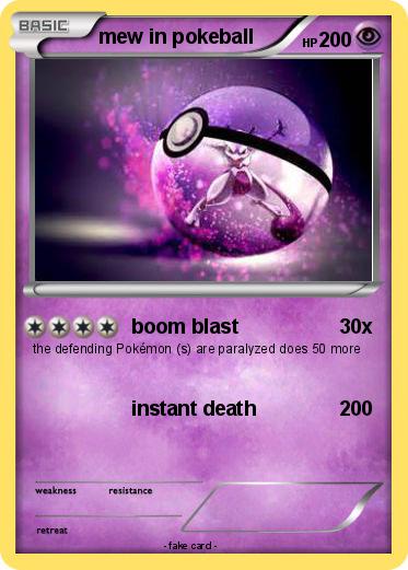 Pokemon mew in pokeball