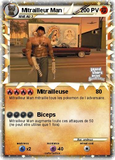 Pokemon Mitrailleur Man