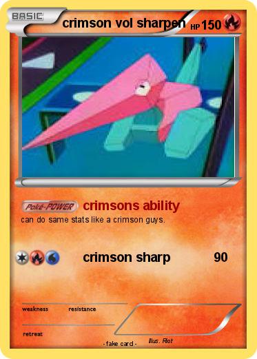 Pokemon crimson vol sharpen