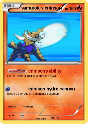 Pokemon samurott v crimson