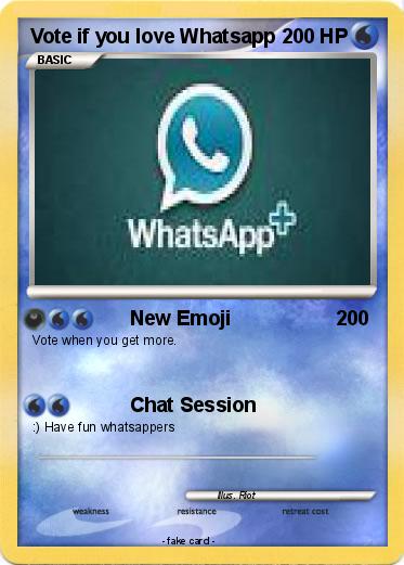 Pokemon Vote if you love Whatsapp