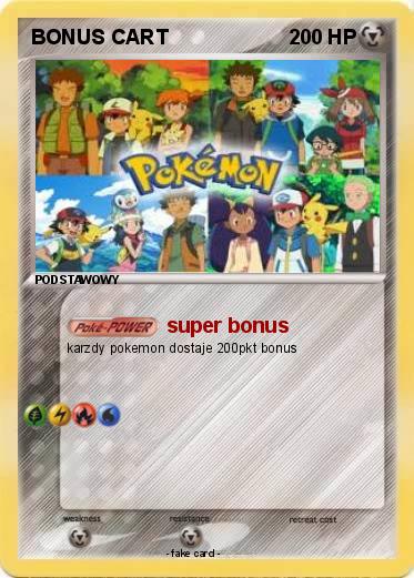 Pokemon BONUS CART