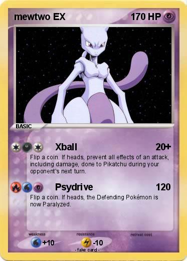 Pokemon mewtwo EX