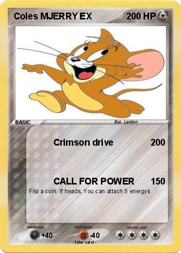 Pokemon Coles MJERRY EX