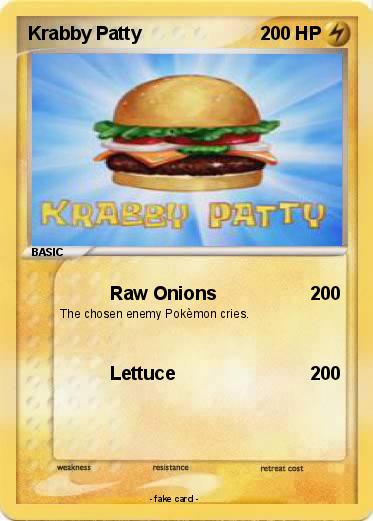 Pokemon Krabby Patty