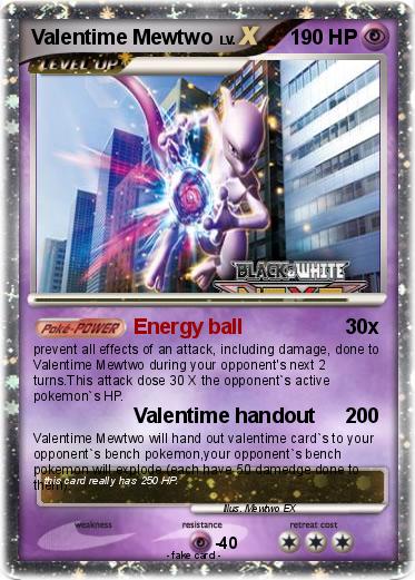 Pokemon Valentime Mewtwo