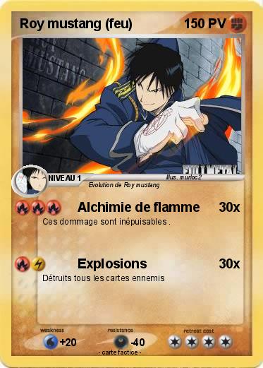 Pokemon Roy mustang (feu)