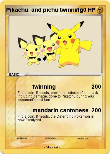 Pokemon Pikachu  and pichu twinning