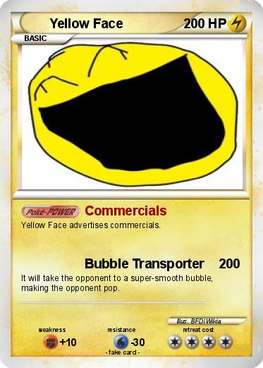 Pokemon Yellow Face