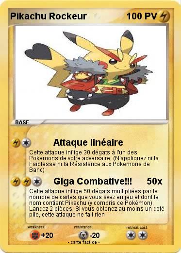 Pokemon Pikachu Rockeur