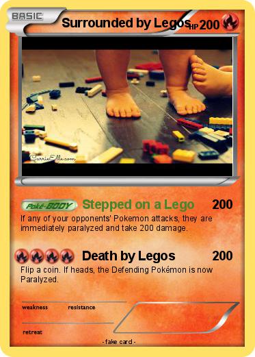 Pokemon Surrounded by Legos