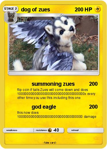 Pokemon dog of zues