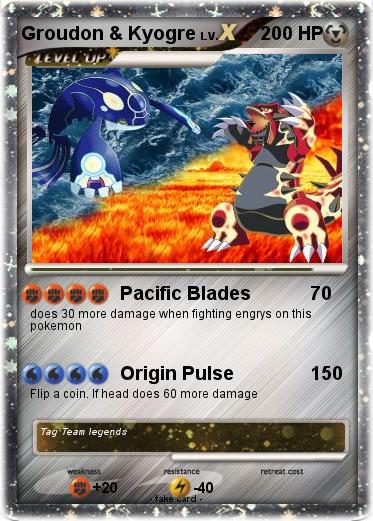 Pokemon Groudon & Kyogre