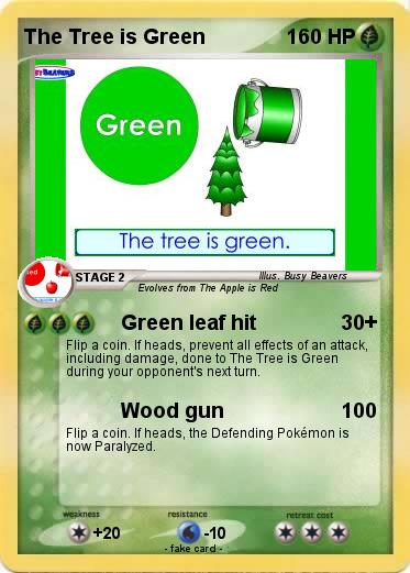 Pokemon The Tree is Green