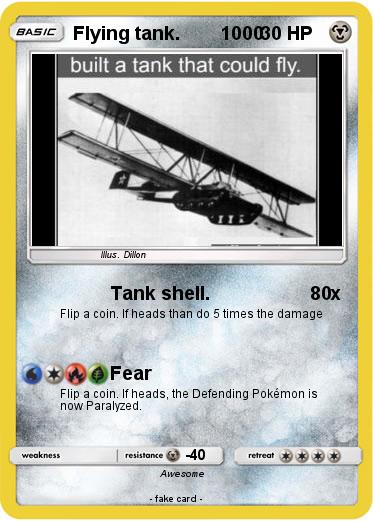 Pokemon Flying tank.        1000