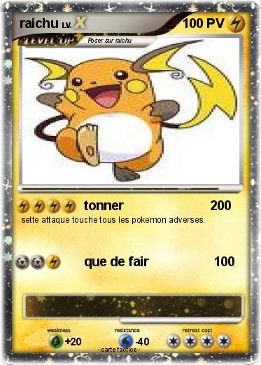 Pokemon raichu