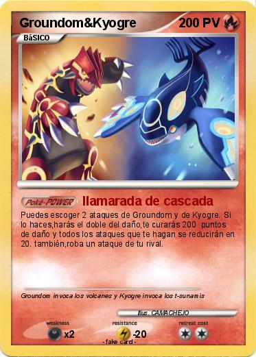 Pokemon Groundom&Kyogre