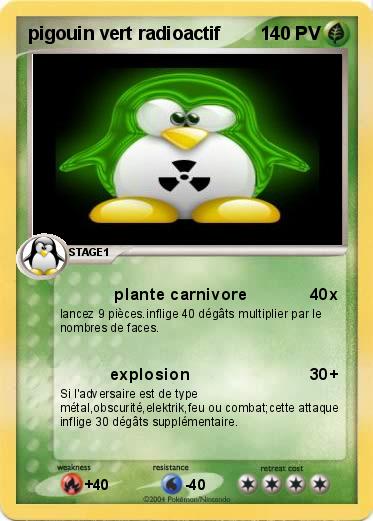 Pokemon pigouin vert radioactif