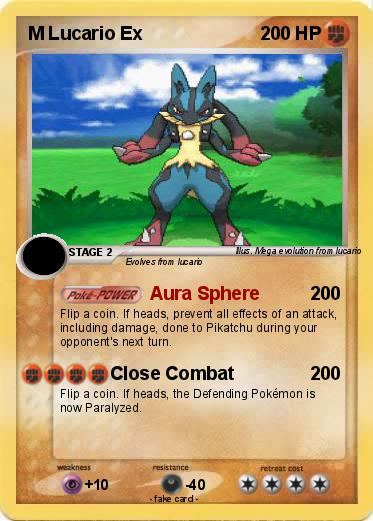 Pokemon M Lucario Ex