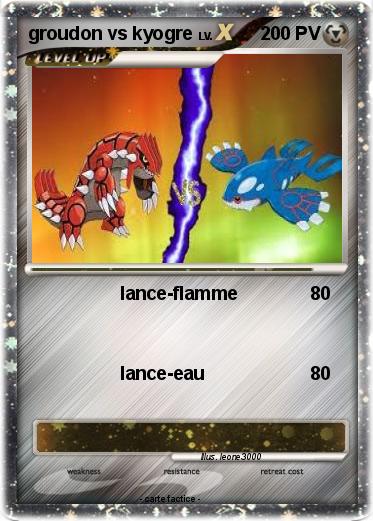 Pokemon groudon vs kyogre