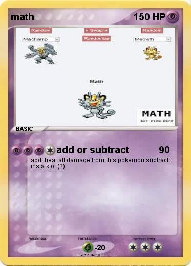 Pokemon math