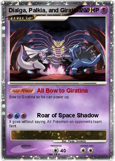 Pokemon Dialga, Palkia, and Giratina