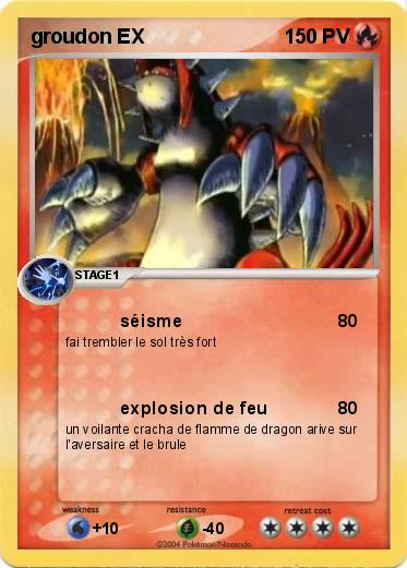 Pokemon groudon EX