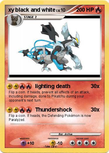 Pokemon xy black and white