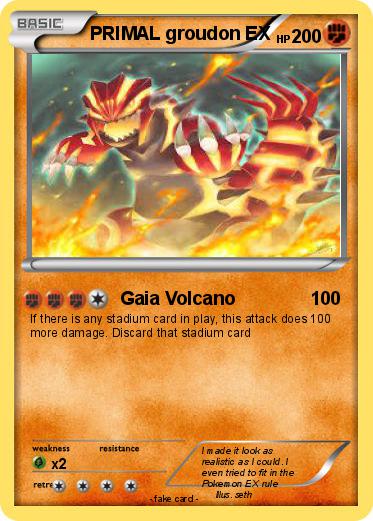 Pokemon PRIMAL groudon EX