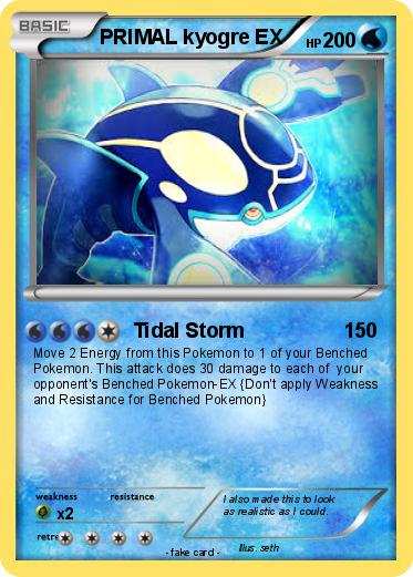Pokemon PRIMAL kyogre EX