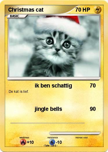 Pokemon Christmas cat