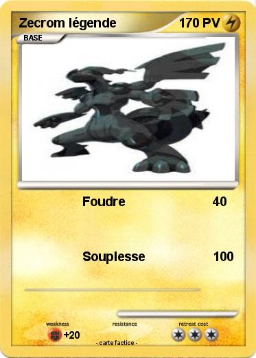 Pokemon Zecrom légende