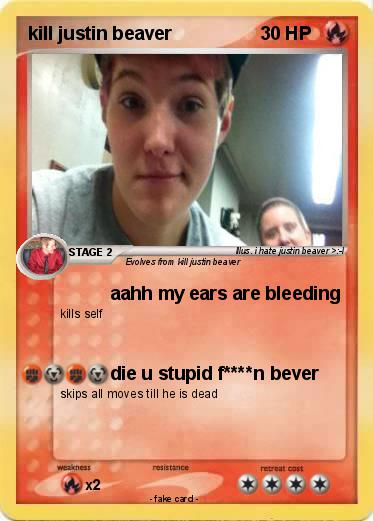 Pokemon kill justin beaver