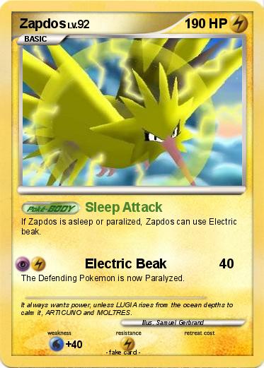 Pokemon Zapdos