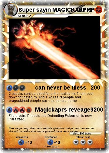 Pokemon Super sayin MAGICKARP Ö