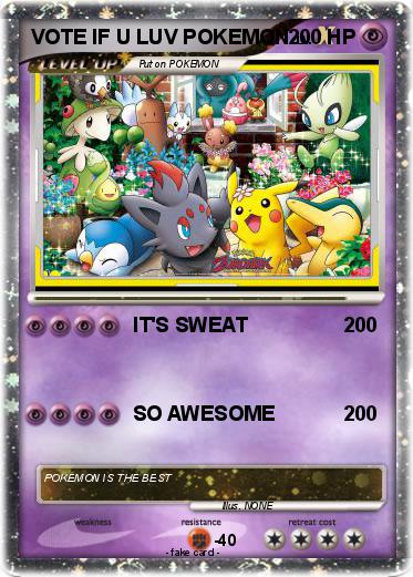 Pokemon VOTE IF U LUV POKEMON