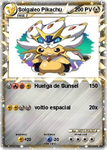 Pokemon Solgaleo Pikachu