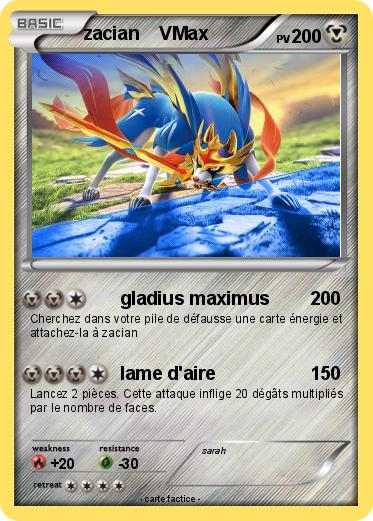 Pokemon zacian    VMax